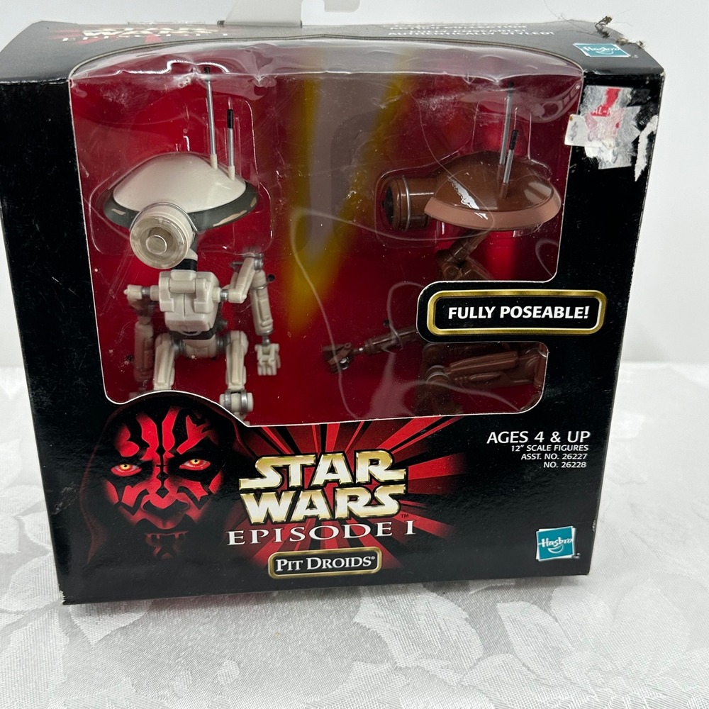 Vintage Hasbro Star Wars Episode I Pit Droids 2-Pack 12" Scale Action Collection